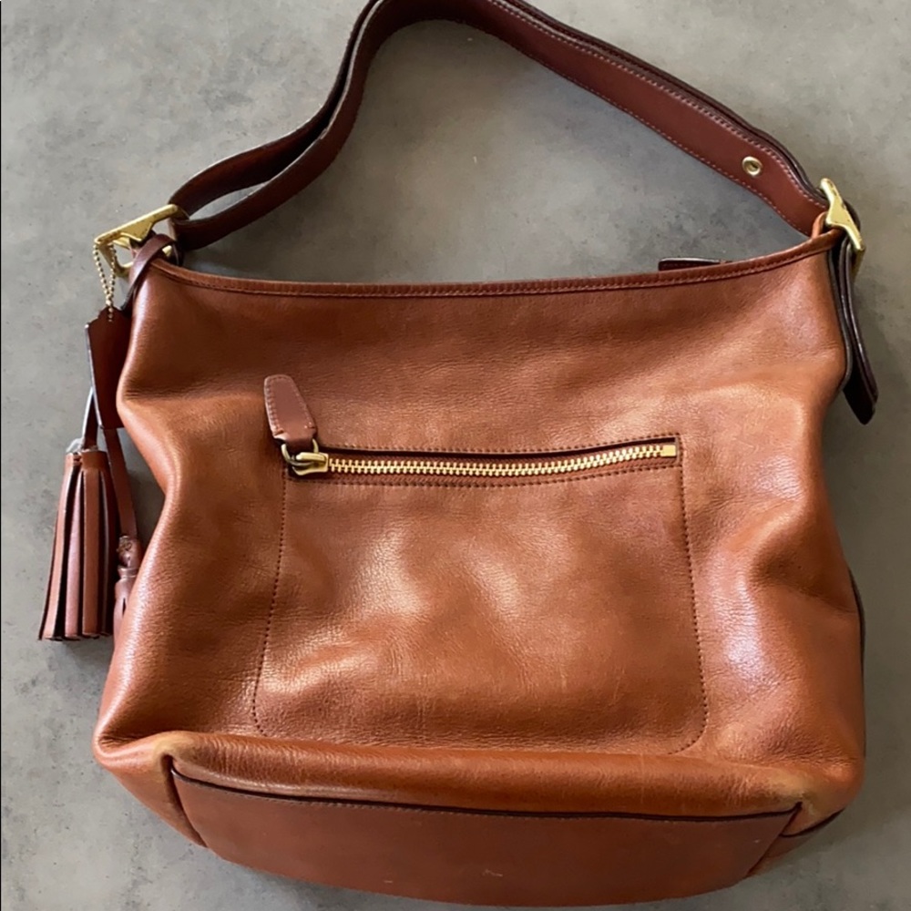Coach shoulder bag with tassel (authentic)